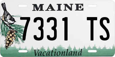 ME license plate 7331TS