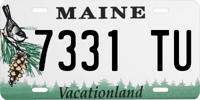 ME license plate 7331TU
