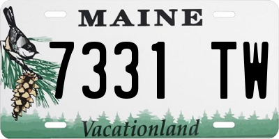 ME license plate 7331TW