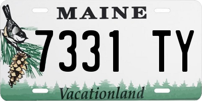 ME license plate 7331TY