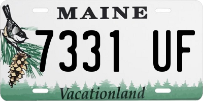 ME license plate 7331UF
