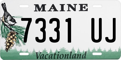 ME license plate 7331UJ