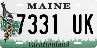 ME license plate 7331UK