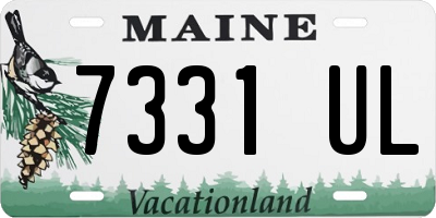 ME license plate 7331UL