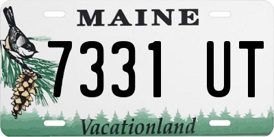 ME license plate 7331UT