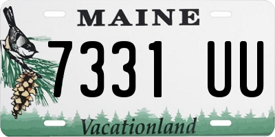 ME license plate 7331UU