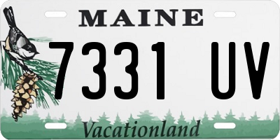 ME license plate 7331UV