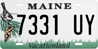 ME license plate 7331UY