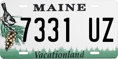 ME license plate 7331UZ