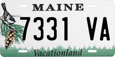 ME license plate 7331VA