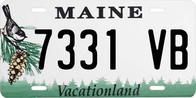 ME license plate 7331VB