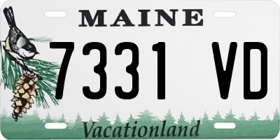 ME license plate 7331VD