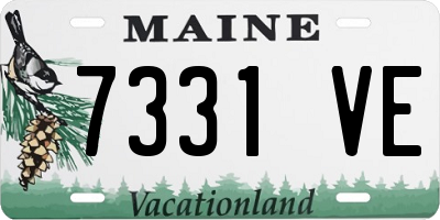 ME license plate 7331VE