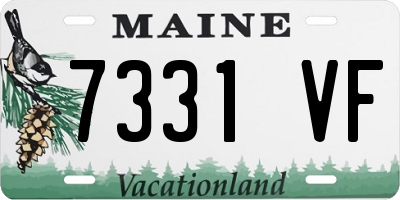 ME license plate 7331VF