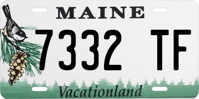 ME license plate 7332TF
