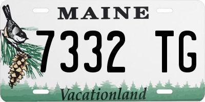 ME license plate 7332TG