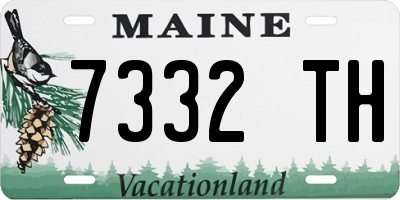 ME license plate 7332TH