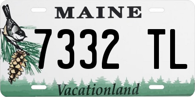 ME license plate 7332TL