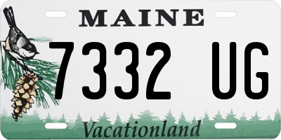 ME license plate 7332UG