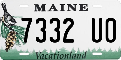 ME license plate 7332UO