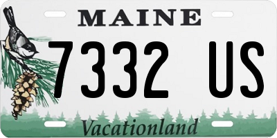 ME license plate 7332US