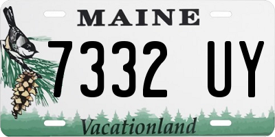 ME license plate 7332UY