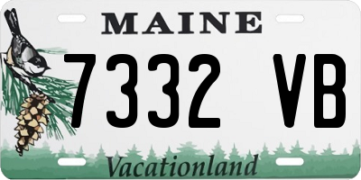 ME license plate 7332VB