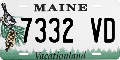 ME license plate 7332VD