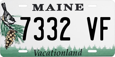 ME license plate 7332VF
