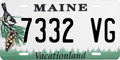 ME license plate 7332VG