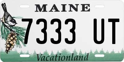 ME license plate 7333UT