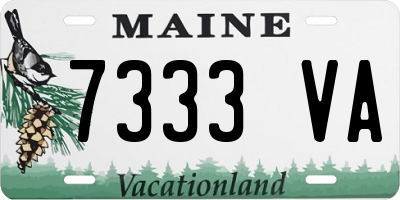 ME license plate 7333VA