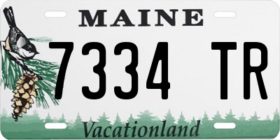 ME license plate 7334TR