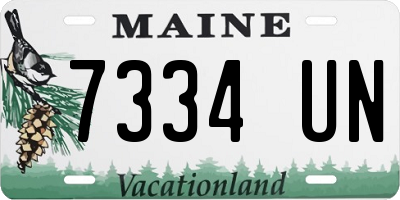 ME license plate 7334UN
