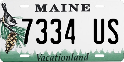 ME license plate 7334US