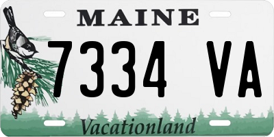 ME license plate 7334VA
