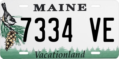 ME license plate 7334VE