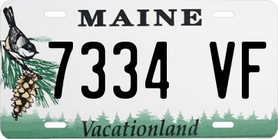 ME license plate 7334VF