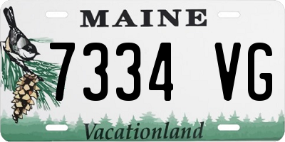 ME license plate 7334VG