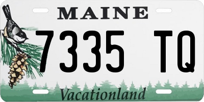 ME license plate 7335TQ