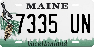 ME license plate 7335UN