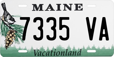 ME license plate 7335VA