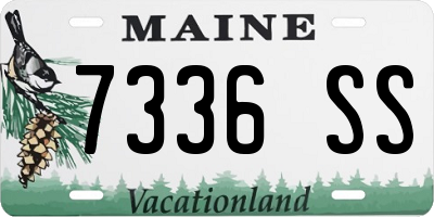 ME license plate 7336SS