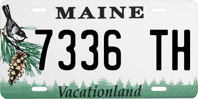ME license plate 7336TH