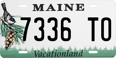 ME license plate 7336TO