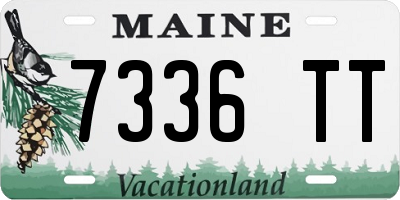 ME license plate 7336TT