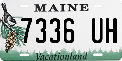ME license plate 7336UH