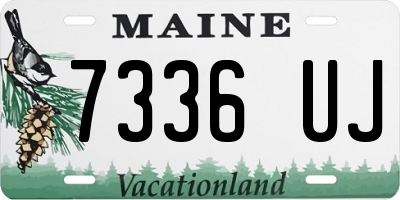 ME license plate 7336UJ