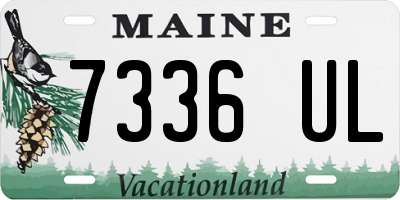 ME license plate 7336UL