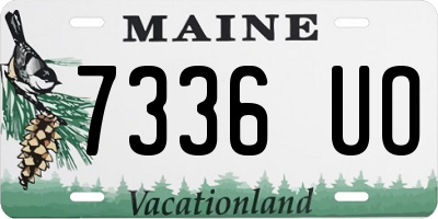 ME license plate 7336UO